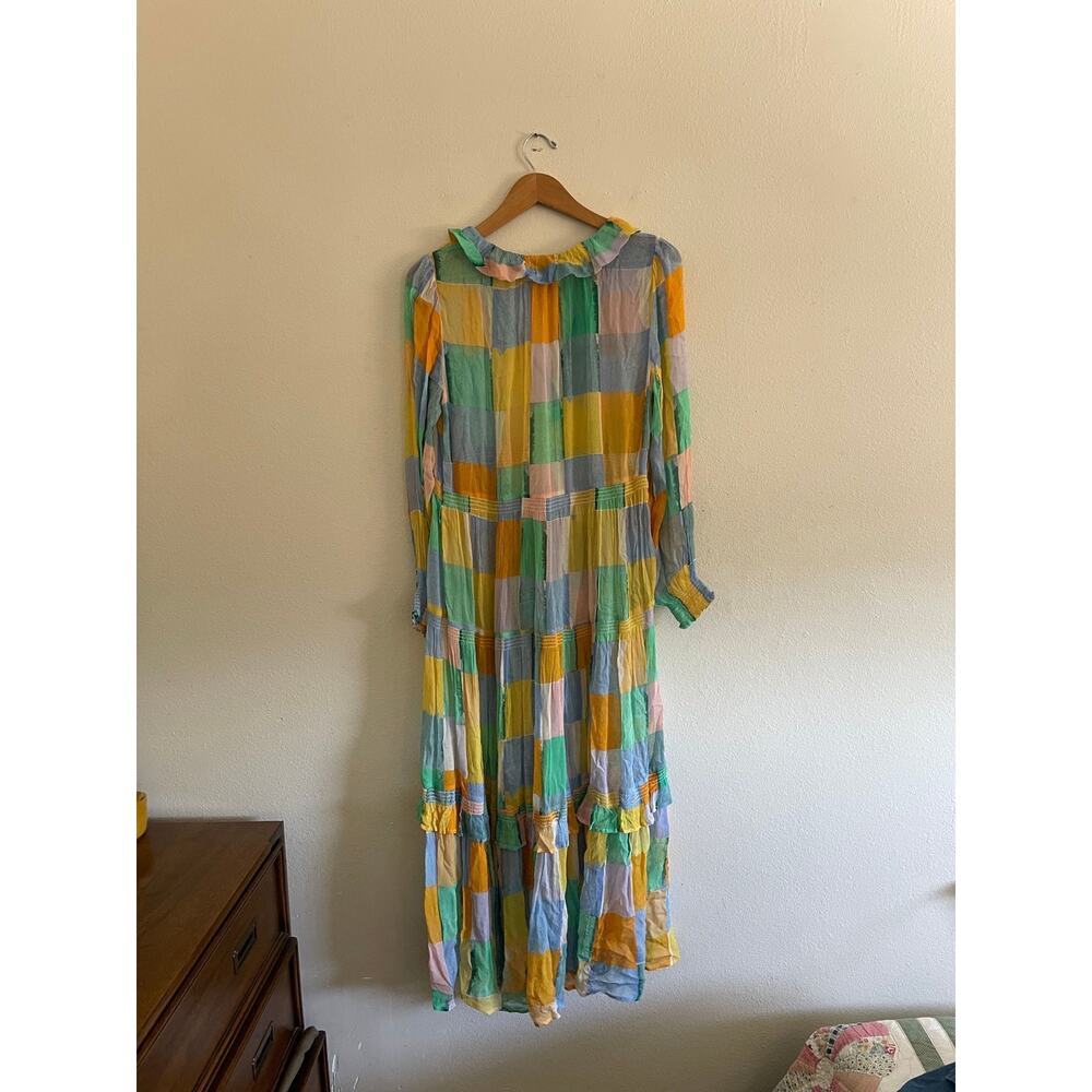 By Anthropologie The Marais Printed Chiffon Maxi Dress Size S $178 MSRP - Picture 4 of 4